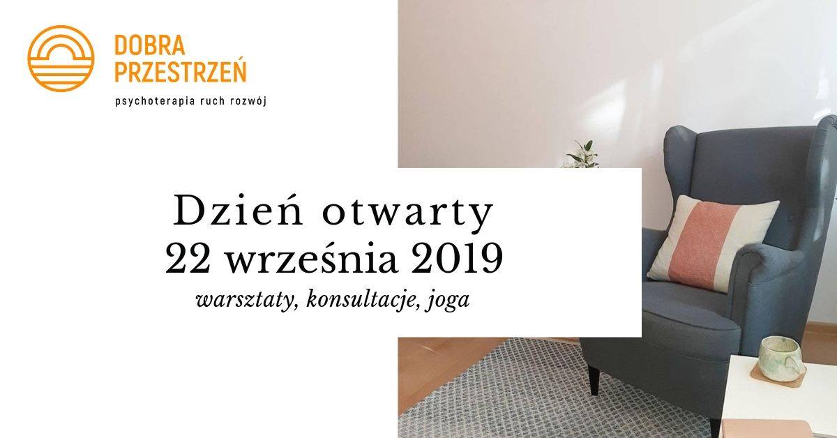 Dzień otwarty 22.09.2019 - warsztaty, konsultacje, joga